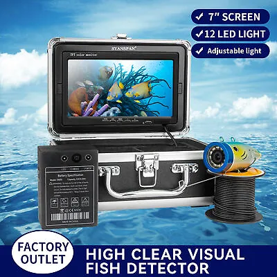 SYANSPAN 7'' Underwater Fishing Camera 1200TVL Waterproof Ice Fishing Camera • $104.99