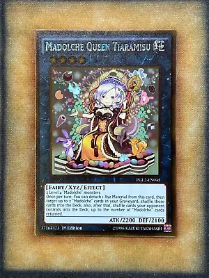 Yugioh Madolche Queen Tiaramisu PGL2-EN045 Gold Rare 1st Ed NM • $4.19