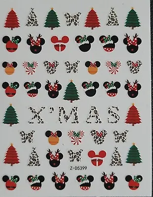 Christmas Mickey Mouse Nail Art Stickers  • $3.55