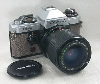 Yashica FX-D Quartz 35mm SLR Camera + Yashica 35-70mm F3.5-4.5 Zoom Lens A59300 • £65