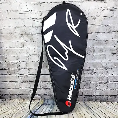 BABOLAT Pure Drive Andy Roddick Tennis Racket Zip Cover Bag Case 3 : 4 3/8 Black • $18.97