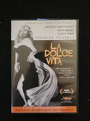 La Dolce Vita Marcello Mastroianni Federico Fellini 2-DVD Collector Edition 2004 • $15