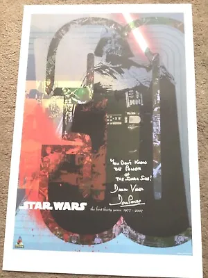  Star Wars Celebration 4 2007 Original Poster Hand Signed By Dave Prowse Inc COA • £460