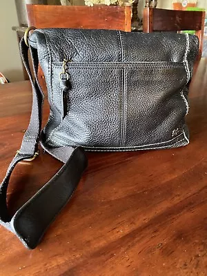 THE SAK Lucia Leather Crossbody/Shoulder Bag/Purse/Handbag Black • $18.95