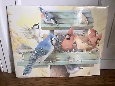 NEW Marjolein Bastin Print 16” X 20” Birds Cardinals Bird Feeder 1995 • $20