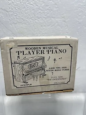 Vintage 1976 Chadwick Wood Musical Player Piano Miniature Dollhouse • $24.99