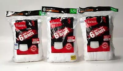 18 Hanes White Briefs Boy's Tagged L/G 14-16 • $13.99