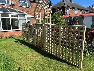 Garden Arch With A Gate. Dog Garden Barrier. Trellis And Gate. • £500