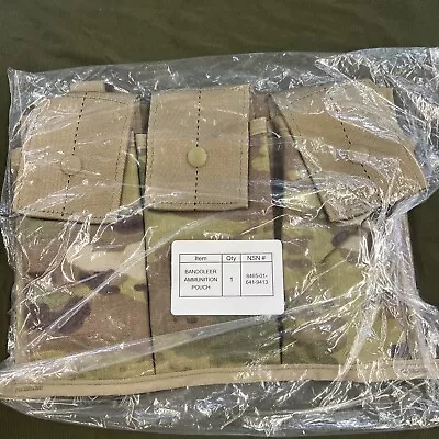 USGI OCP Multicam Molle II Bandoleer 6-Mag Ammunition Pouch NEW • $21