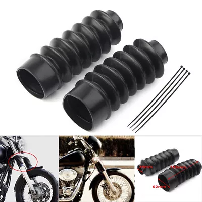 39mm Fork Gaiters Gators Boots For Harley Sportster XL883 XL1200 Motorcycle Fork • $16.98