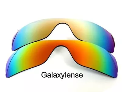 Galaxy Replacement Lenses For Oakley Batwolf Red&Gold Polarized 2 PAIRS • $14.98