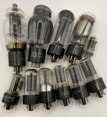 $18.59 • Buy Vacuum Tube Art Various Models Vintage Lot Of 11 Steam Punk Art PLZ READ!