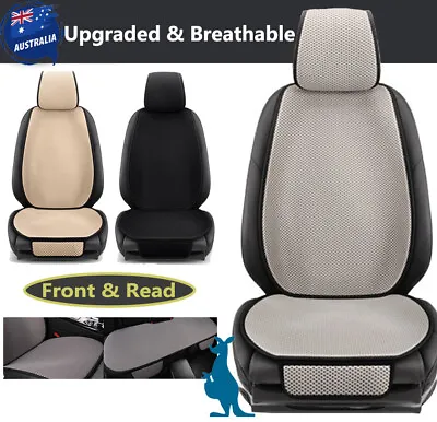 Breathable Car Seat Cushion Front Rear Seat Canvas Mat Protector Cover For Tesla • $32