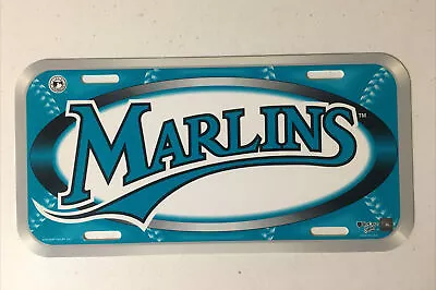 MLB FLORIDA MARLINS License Plate Vintage NOS Wincraft Made In USA • $16