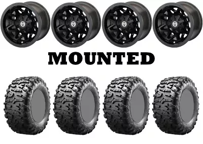 Kit 4 Maxxis Bighorn 3.0 Tires 26x9-14 On Moose 416X Matte Black Wheels 1KXP • $1317.18