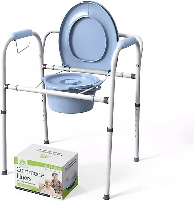 Dr. Maya Commode Chair W/Arms  Adjustable Portable Bedside & Toilet RRP £65 • £39.99