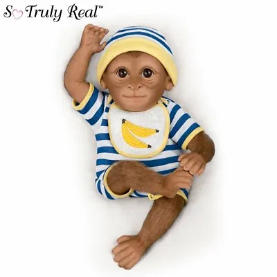 Ashton Drake Kirby So Truly Real Poseable Baby Monkey Doll • $102