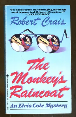 The Monkey's Raincoat-Robert Crais-Bantam First Edition-Signed-1987 Elvis Cole • $25