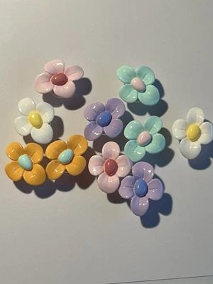£4.50 • Buy 10 Shoes Accessories DIY Flower  Shoes Buttons Decoration For Croc Charms Gif