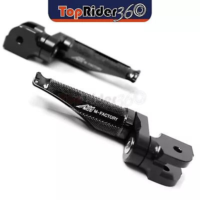 BLACK Front Foot Pegs 25mm Lower Shinobi For Yamaha XV 535 Virago 87-00 99 98 97 • $47.94