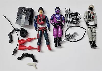 J-127 Vintage 1980's Hasbro Gi Joe Figure Techno Viper Sting Driver Scrap Iron • $9.99