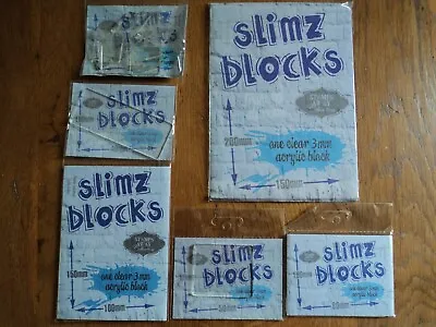 £2.50 • Buy Selection Of Slimz Blocks By Stamps Away. 5 Sizes To Choose From (D71)