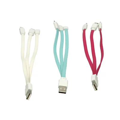 3  In 1 Multi Charger USB Charging Cable For IPhone & Android Phone. Multi Cable • £4.45