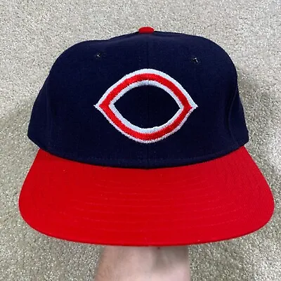 Oakland Oaks Hat Baseball Cap Fitted 7 1/2 Devon Blue Leather MiLB Minors Retro • $65