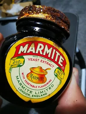 Very Early 1900s Vintage Marmite 2oz Jar With Tin Lid  • £225