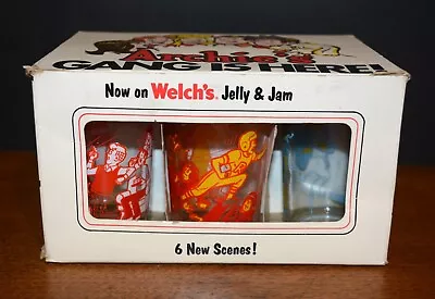 1973 Archie's Welch's Jelly Jars Glasses BOXED SET (6) Archies Archie Comics • $225