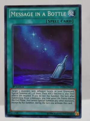 Yugioh Message In A Bottle Super Light Played • $1.75