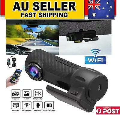 HD 1080P Hidden Car WIFI DVR Dash Camera G-sensor Night Vision Video Recorder AU • $59.99