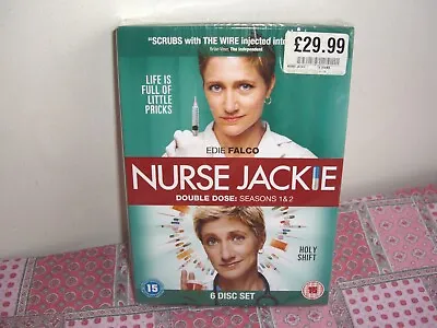 Nurse Jackie Double Dose Seasons 1 And 2 Edie Falco Dvd Box Set New Sealed • £7.99