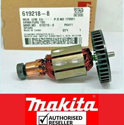 Genuine Makita 619218-8 Angle Grinder Motor Armature 18V BGA450 BGA452 DGA452  • £20.86