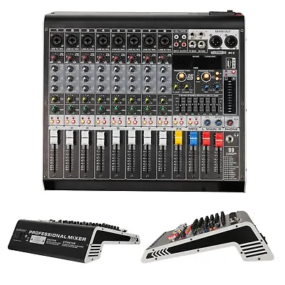 8 Channel Professional Audio Podcast Mixer 99 DSP Effect DJ Console Mixer Board • $124.99