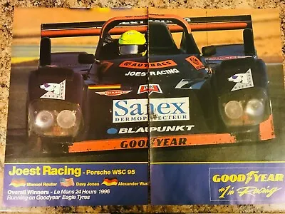 £1.99 • Buy Joest Racing Porsche Wsc 95 Le Mans Poster Advert Ready To Frame A4 X 2 File K