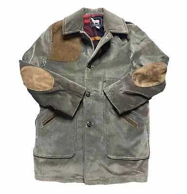 Vintage 1960’s WOOLRICH Size 44 XL Corduroy Coat Jacket USA Flannel Lined Mens • $99.98