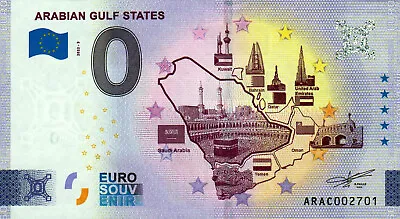 Zero 0 Euro Bill - 0 Euro - United Arab Emirates - Arabian Gulf States 2022-3 • £4.45