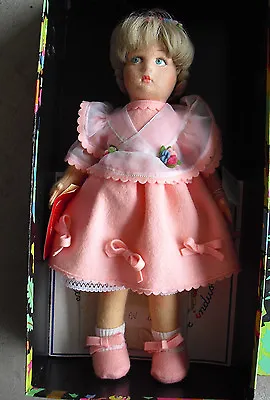 Vintage 1984 Lenci Loretta Blonde Girl Doll Pink Dress Mint With Box 13  • $290.64