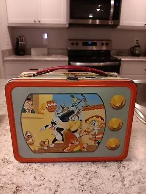 1959 Looney Tunes Lunch Box -No Thermos * Vintage * Lunchbox Tin Pail Kit • $99.99