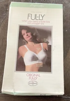 Vintage Exquisite Form White Soft Cup Full Figure Bra NOS In Box 38C • $38.99