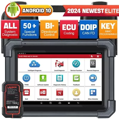 2024 Elite Launch X431 PRO3 ACE Pro5 V+ Car Diagnostic Scanner Tool Key Coding • $969