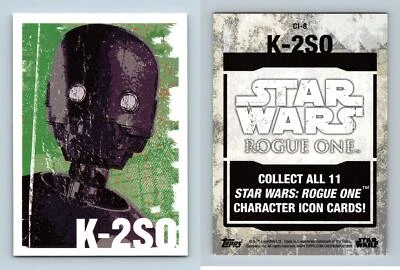 £1.99 • Buy K-2SO #CI-8 - Star Wars Rogue One S1 Topps 2016 Character Icon Trading Card
