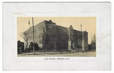 Post Card Used In 1910 High School Madison Wisconsin • $1