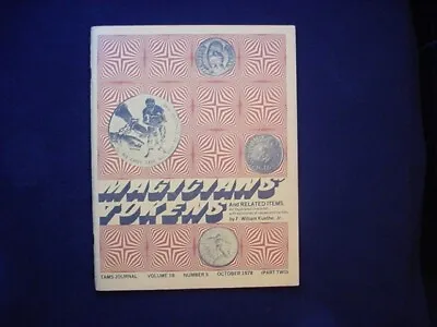 1978 Token & Medal Society Magicians Tokens & Related Items Book 49 Pages • $12