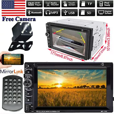 For Ford F-250 F-350 Super Duty 2Din 6.2'' Car Stereo DVD CD Radio Player&Camera • $90.60