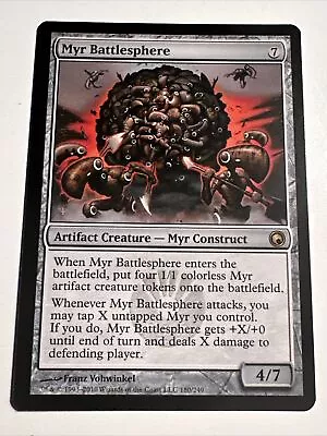 Myr Battlesphere 180/249 Rare Scars Of Mirrodin Magic The Gathering Near Mint • $1