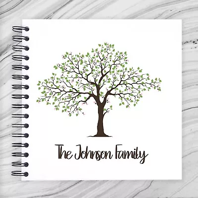 Personalised Family Tree A3/A4/A5 Square Travel Scrapbook Memory Photo Album • £9.99