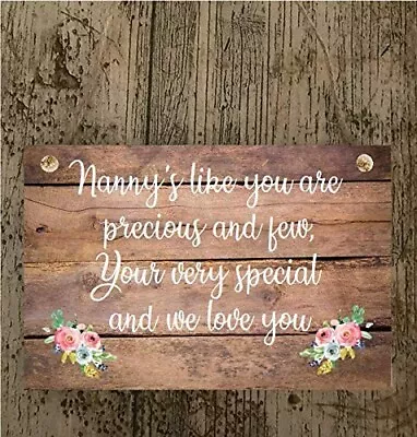 Personalised Photo Nanny/Grandad/Mum Quote Wooden Sign/plaque-Ideal Unique Gift • £7.99