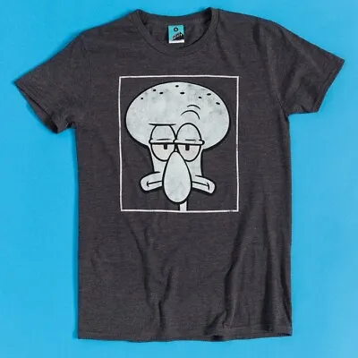 Official SpongeBob SquarePants Grumpy Squidward Dark Grey T-Shirt • £19.99